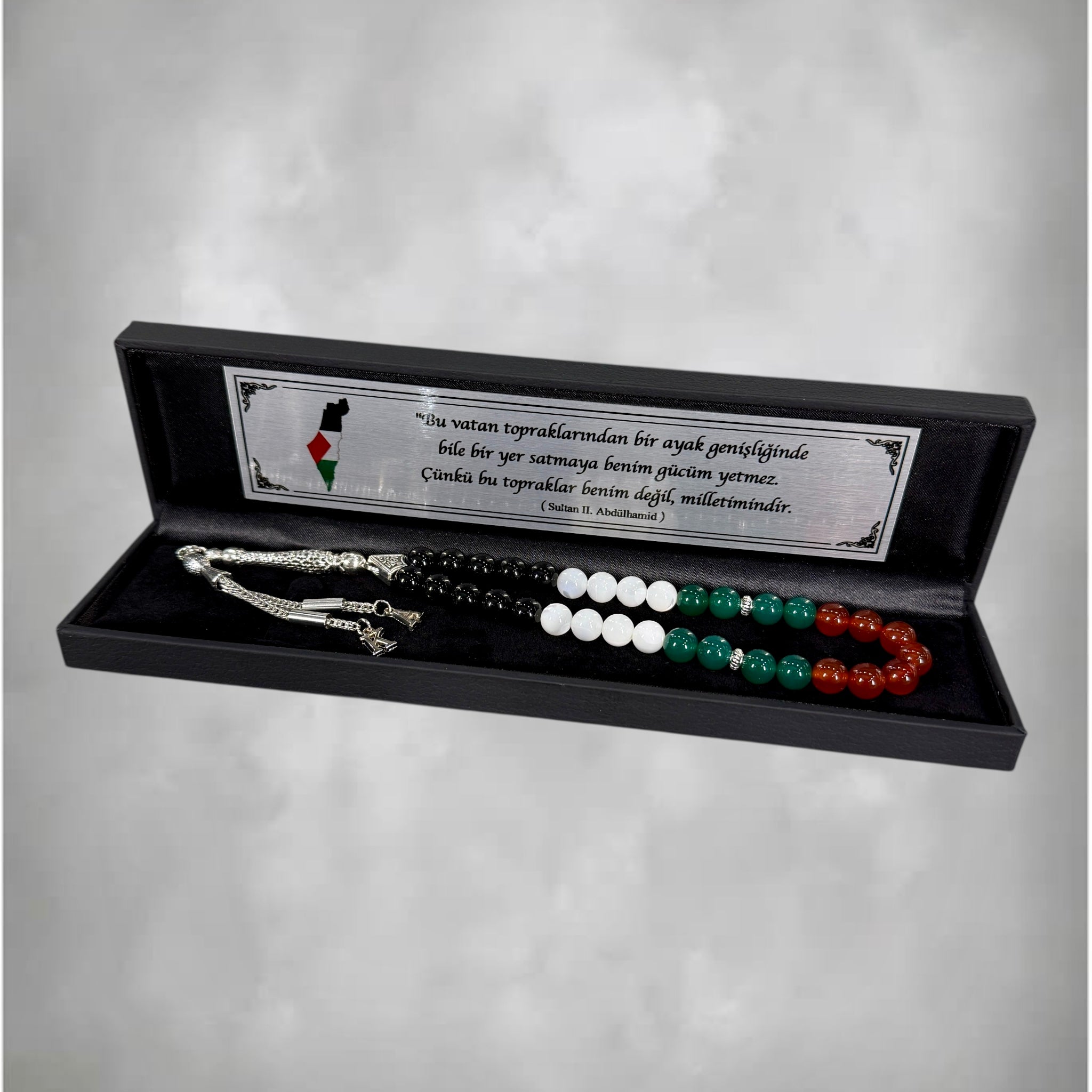 Tesbih mit 2 Buchstaben Filistin Black Box