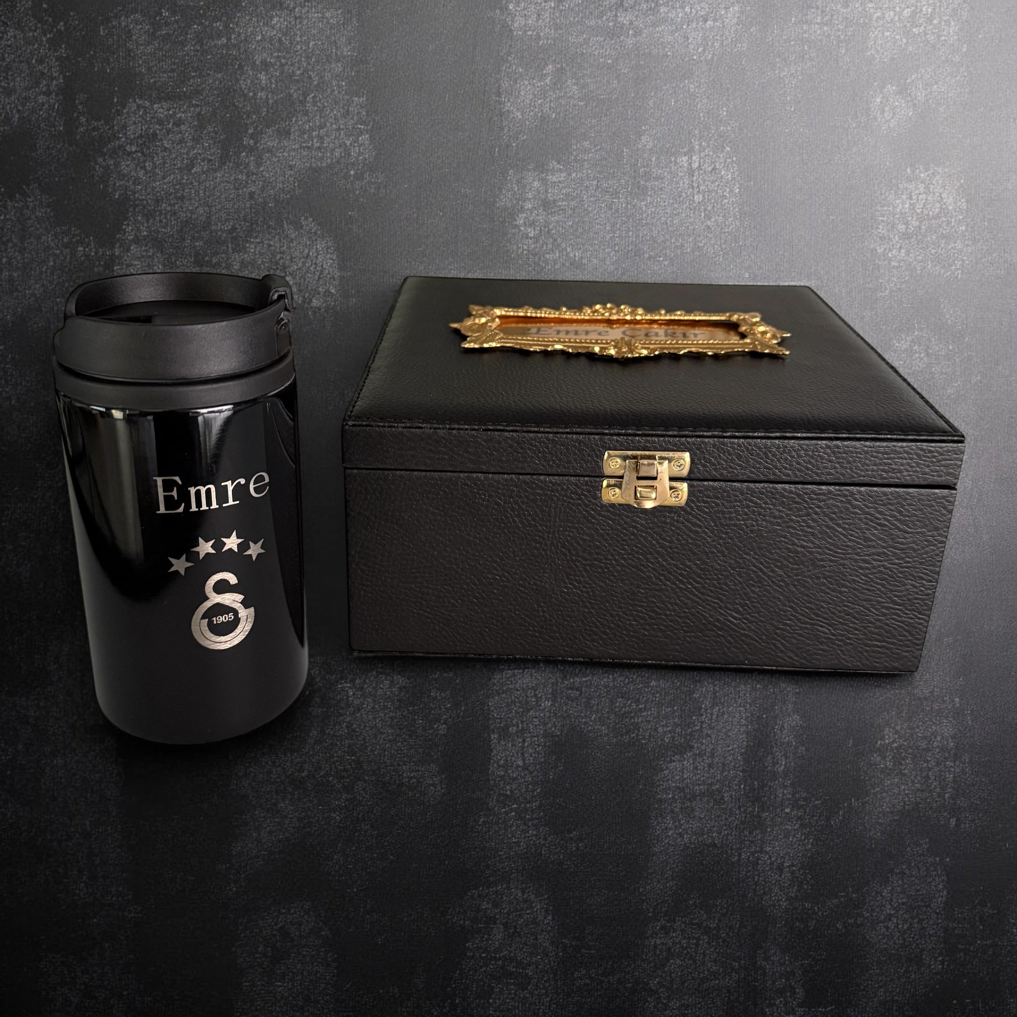 Tesbih Set XXL Box GS Logo mit Kaffebecher, Kugelschreiber und Feuerzeug