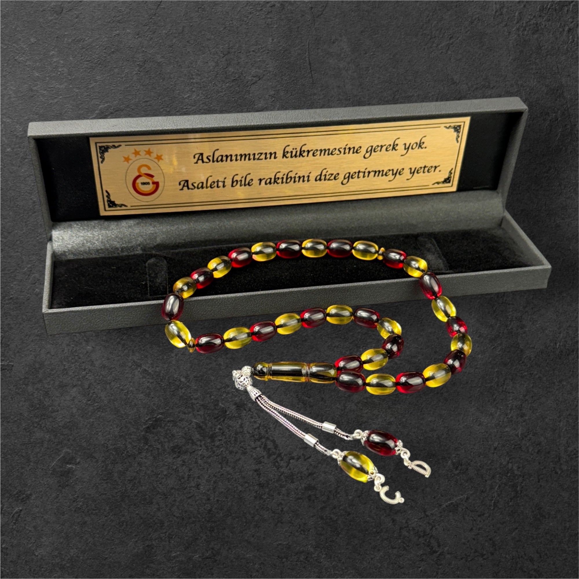 Tesbih Taraftar GS - SIKMA KEHRIBAR 925 Silber 2 Buchstaben