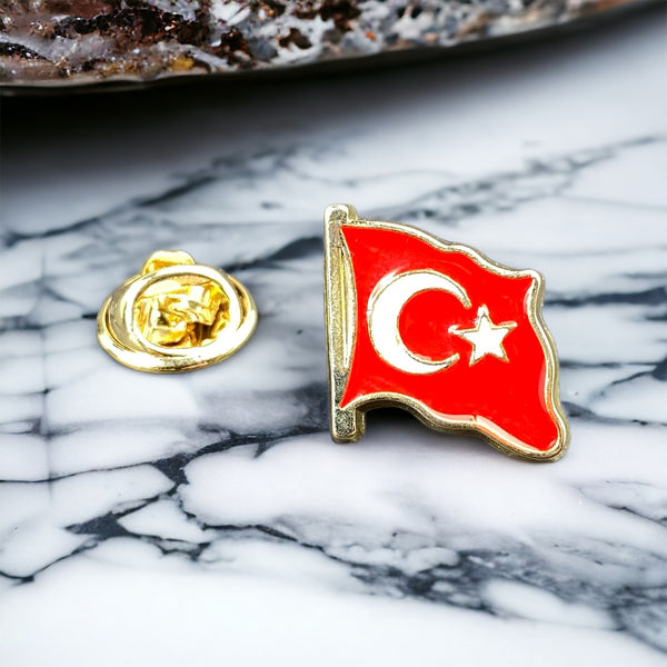 Yaka Rozeti Ay Yildiz Türkiye Gold Logo 2