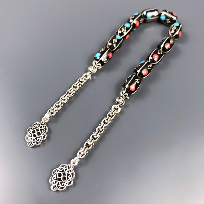 Erzurum Oltu Zaza Tesbih 925 Silver