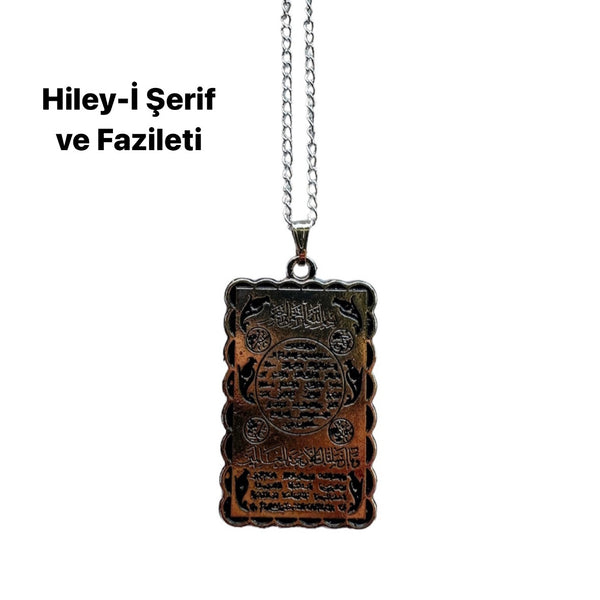 Hileyi Serif ve Fazileti Kolye Halskette Metall