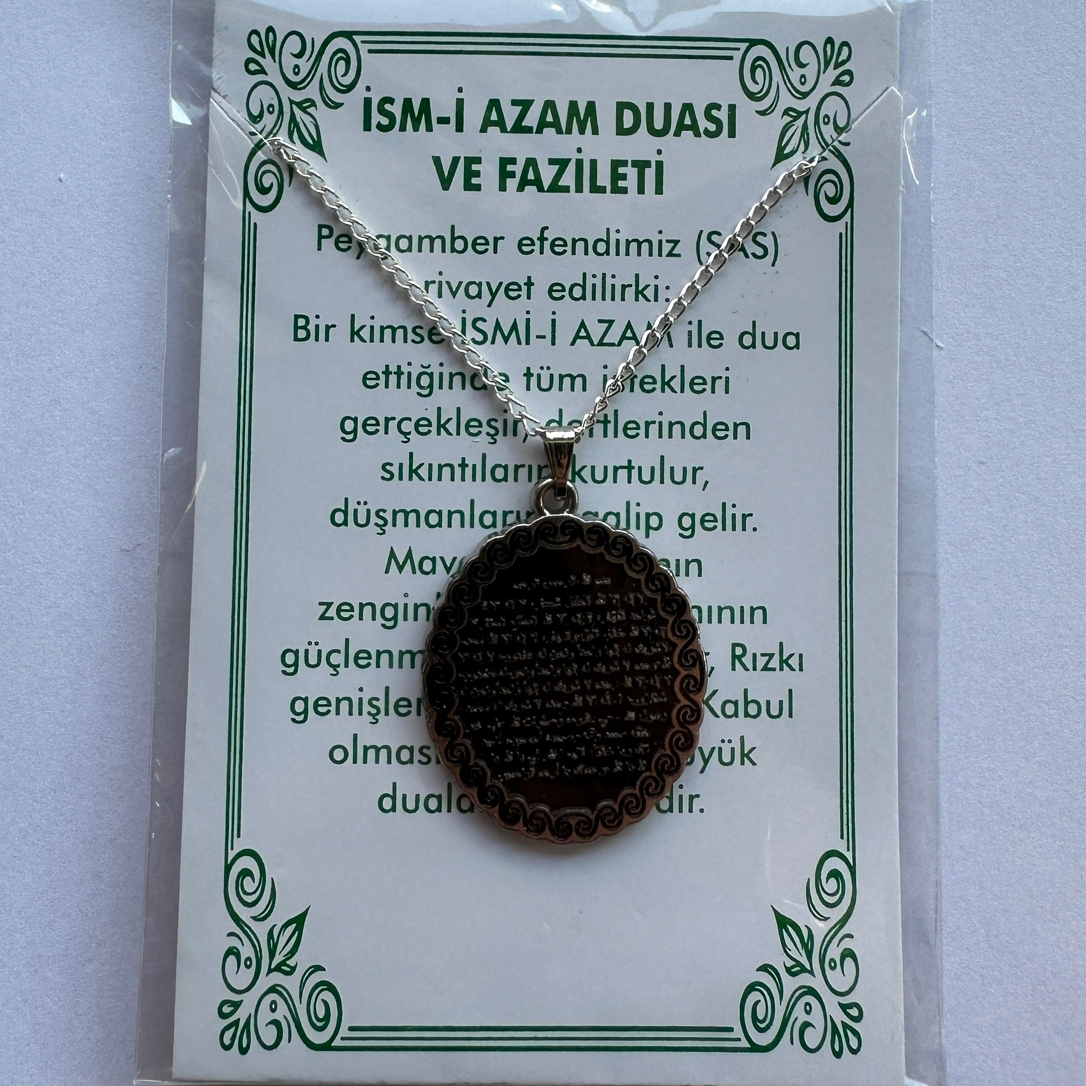 Ism-i Azam Duasi Kolye Metall
