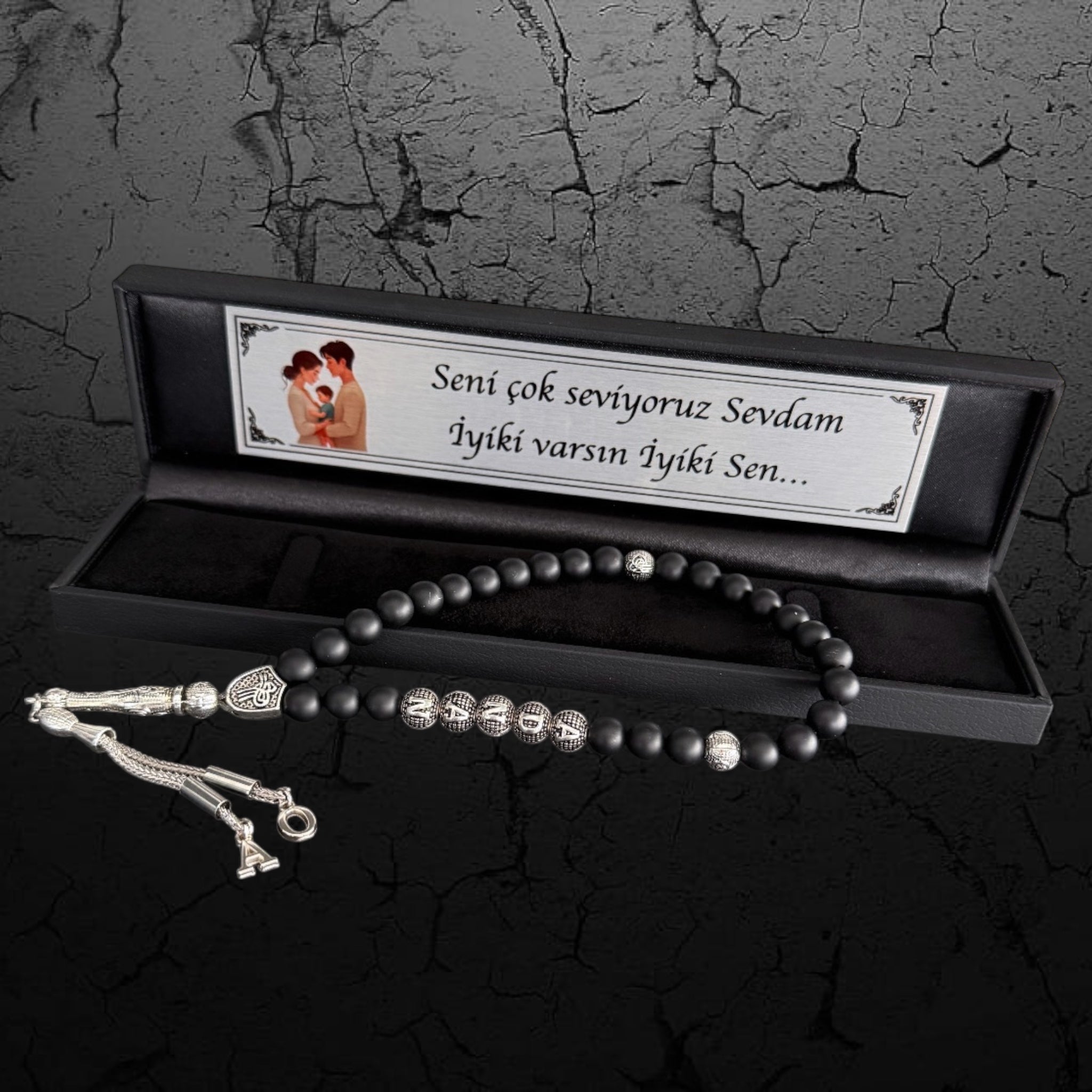 Tesbih-mit-namen-familie-vater-geschenkbox