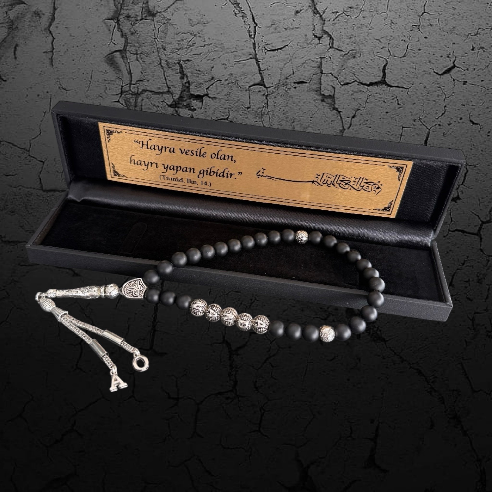 Tesbih mit Namen personalisiert – BESMELE Geschenkbox