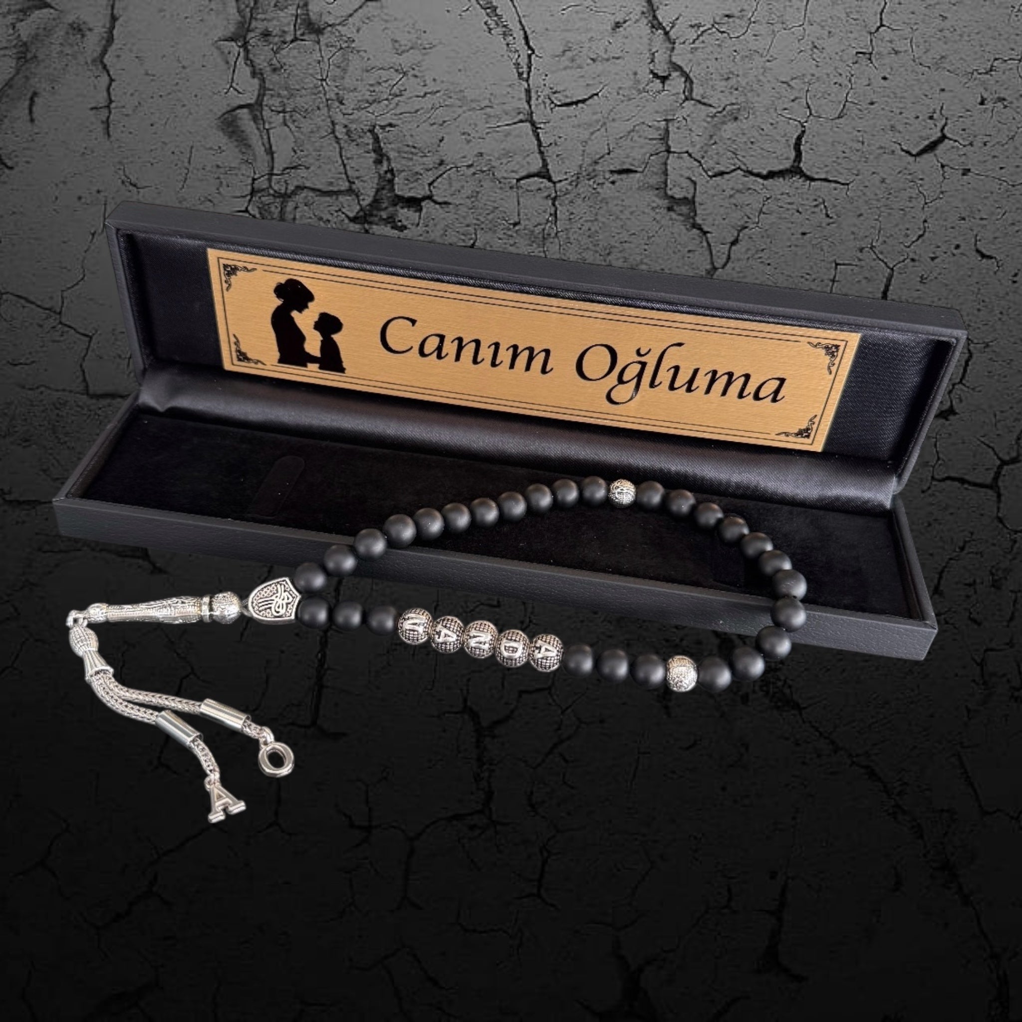 Tesbih mit Namen für mama und sohn personalisiert deutschland