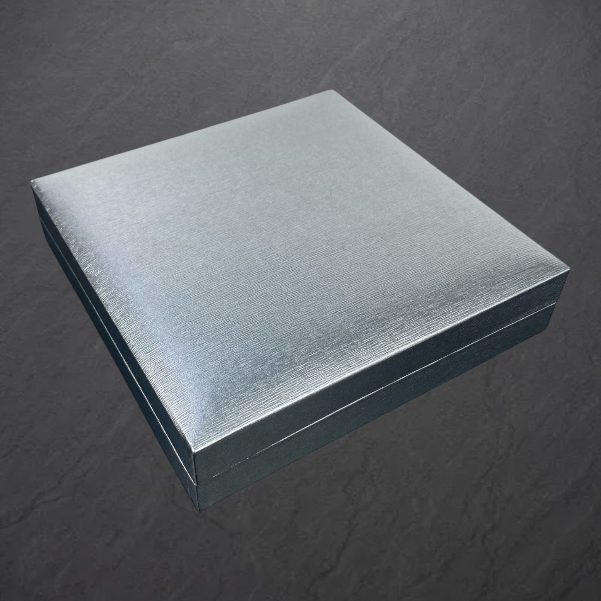 Tesbih mit Namen & 4 eckige Grau Box mit Wunschtext