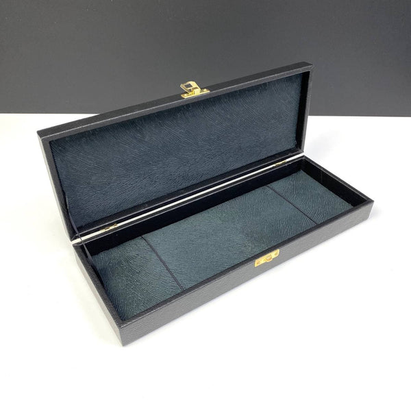 Orta Boy Siyah Deri Kutu / Mittlere Black Kunstleder Box Geschenkbox Etui