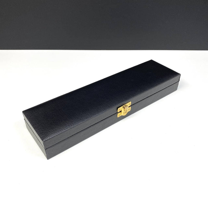 Kücük Siyah Deri Kutu / Kleine Black Kunstleder Box Geschenkbox Schatulle Etui