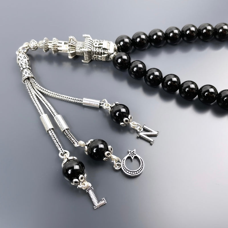 Onyx Dogaltas Tesbih Medine Minaresi 925 Silver