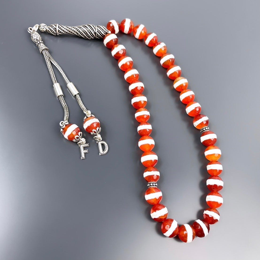 Akik Dogaltas Tesbih 925 Silver
