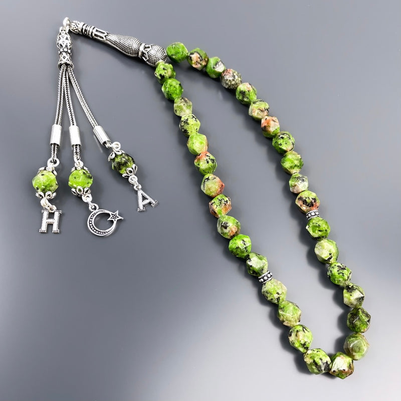 Jade Dogaltas Tesbih 925 Silver