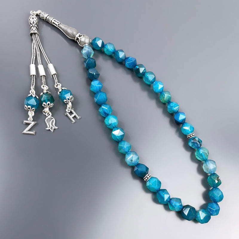 Jade Dogaltas Tesbih 925 Silver