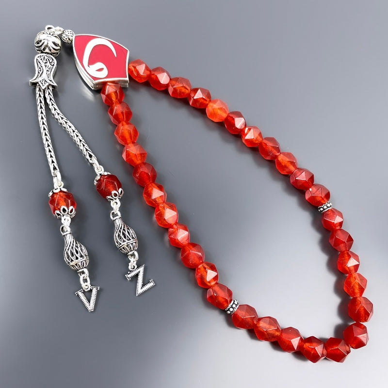 Jade Dogaltas Tesbih Vav Logo 925 Silber