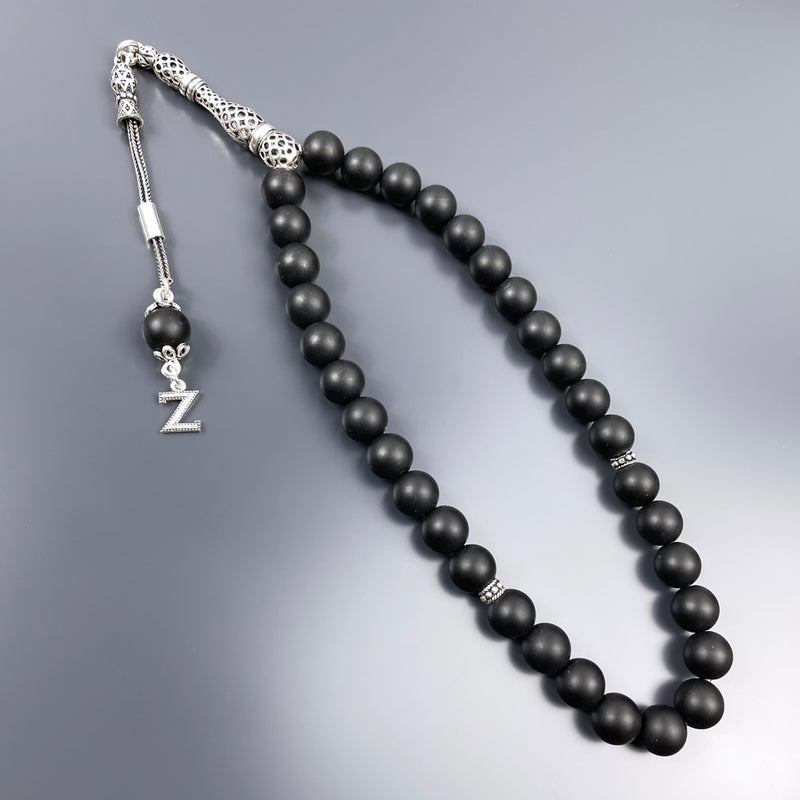 Onyx Dogaltas Tesbih 925 Silver
