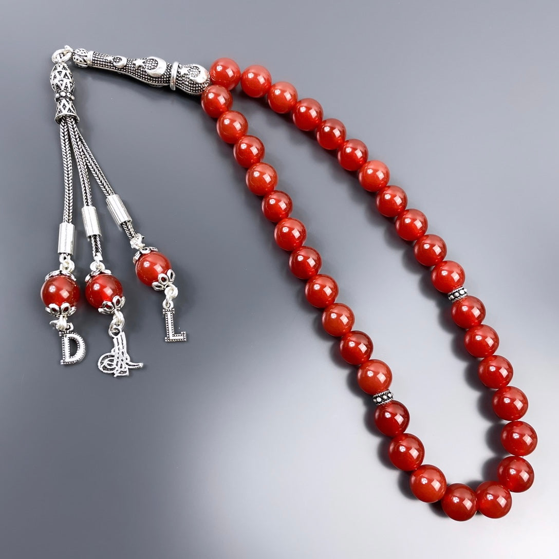 Akik Dogaltas Tesbih 925 Silver