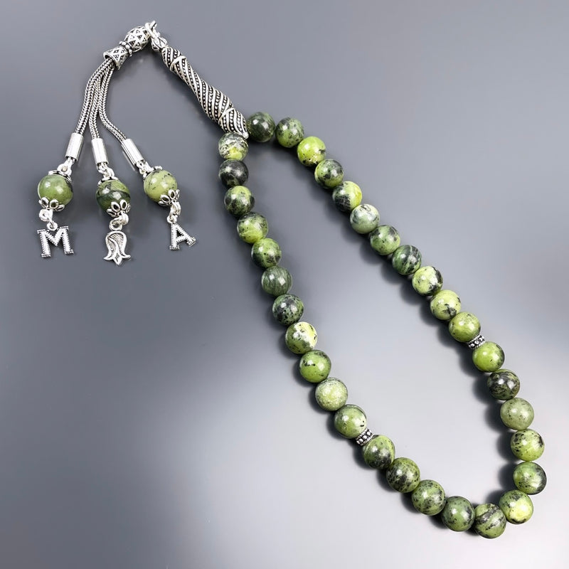 Jaspis Dogaltas Tesbih 925 Silver