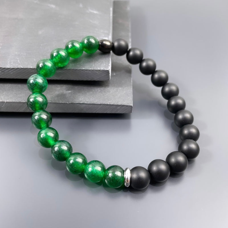 Onyx / Jade Armband No.4