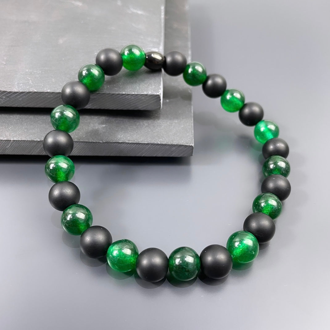 Onyx / Jade Armband No.10