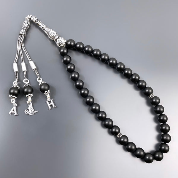 Onyx Dogaltas Tesbih 925 Silver