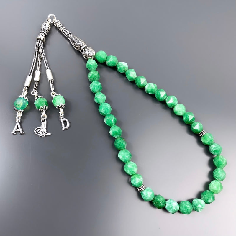 Jade Dogaltas Tesbih 925 Silver