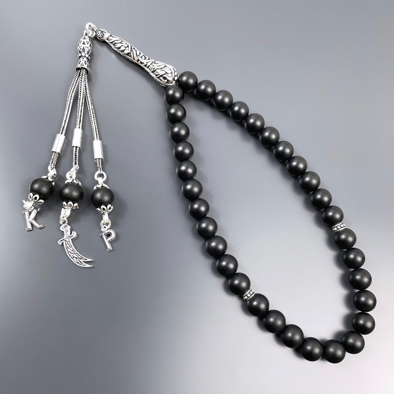 Onyx Dogaltas Tesbih 925 Silver