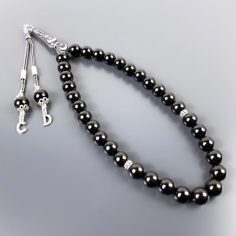 Onyx Dogaltas Tesbih 925 Silver