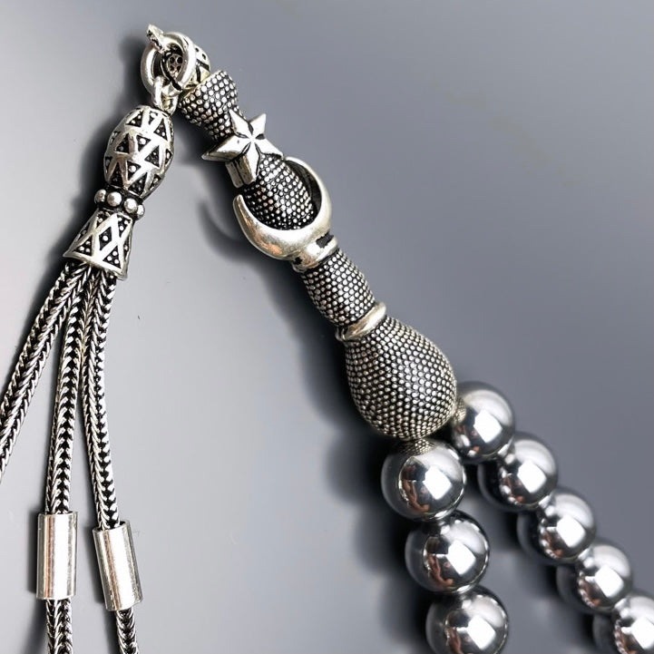 Dogaltas Ay Yildiz Tesbih 925 Silver