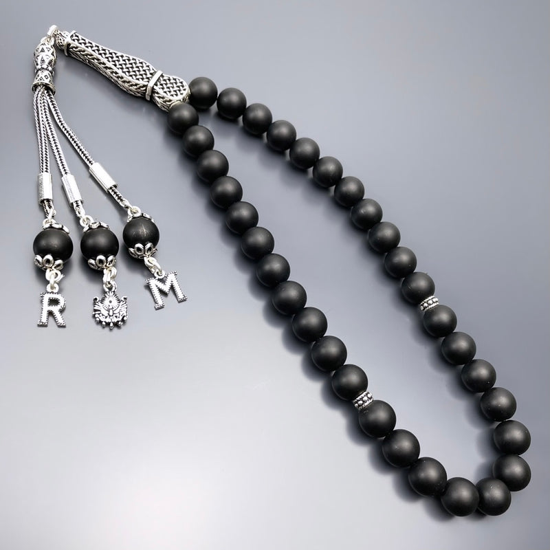 Onyx Dogaltas Tesbih 925 Silver