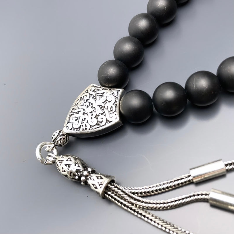 Onyx Özel Tasarim Tesbih 925 Silver