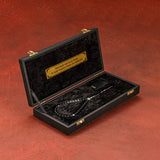 NEW Tesbih / Feuerzeug 2er Set  Schwarz - Schwarz Box Special dua zikir ayet gebetskette geschenkset akik kehribar tesbih mit namen