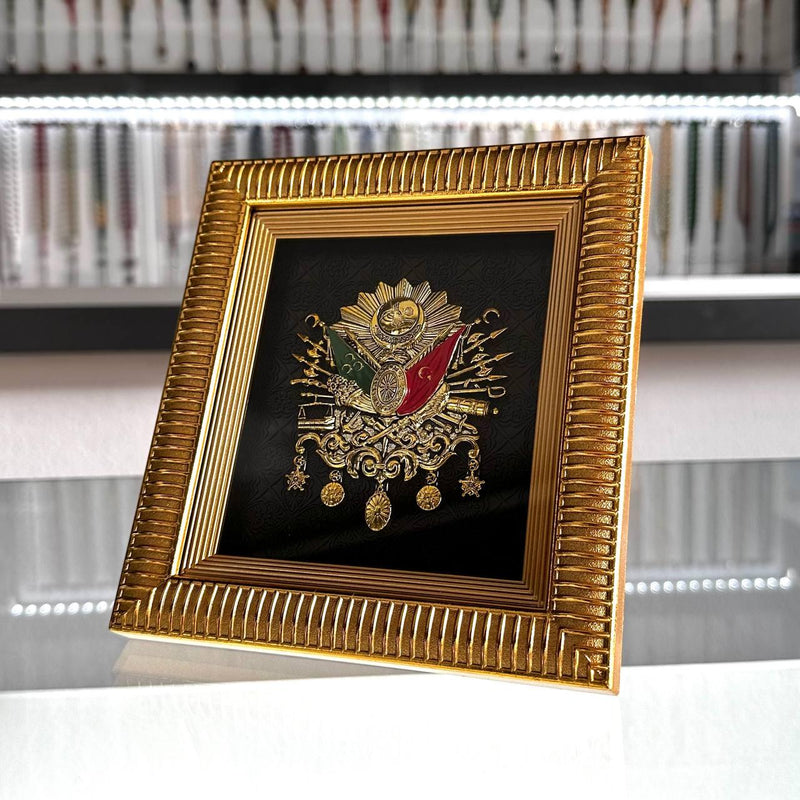 Osmanli Armasi Logo Bilderrahmen Gold