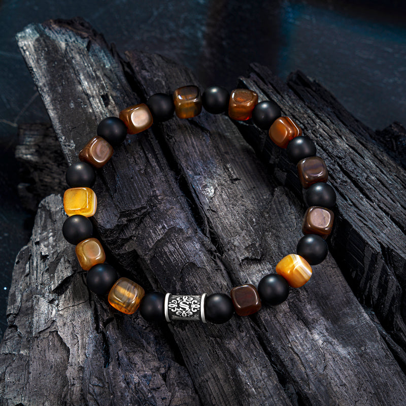 Perlenarmband Onyx Achat No.4