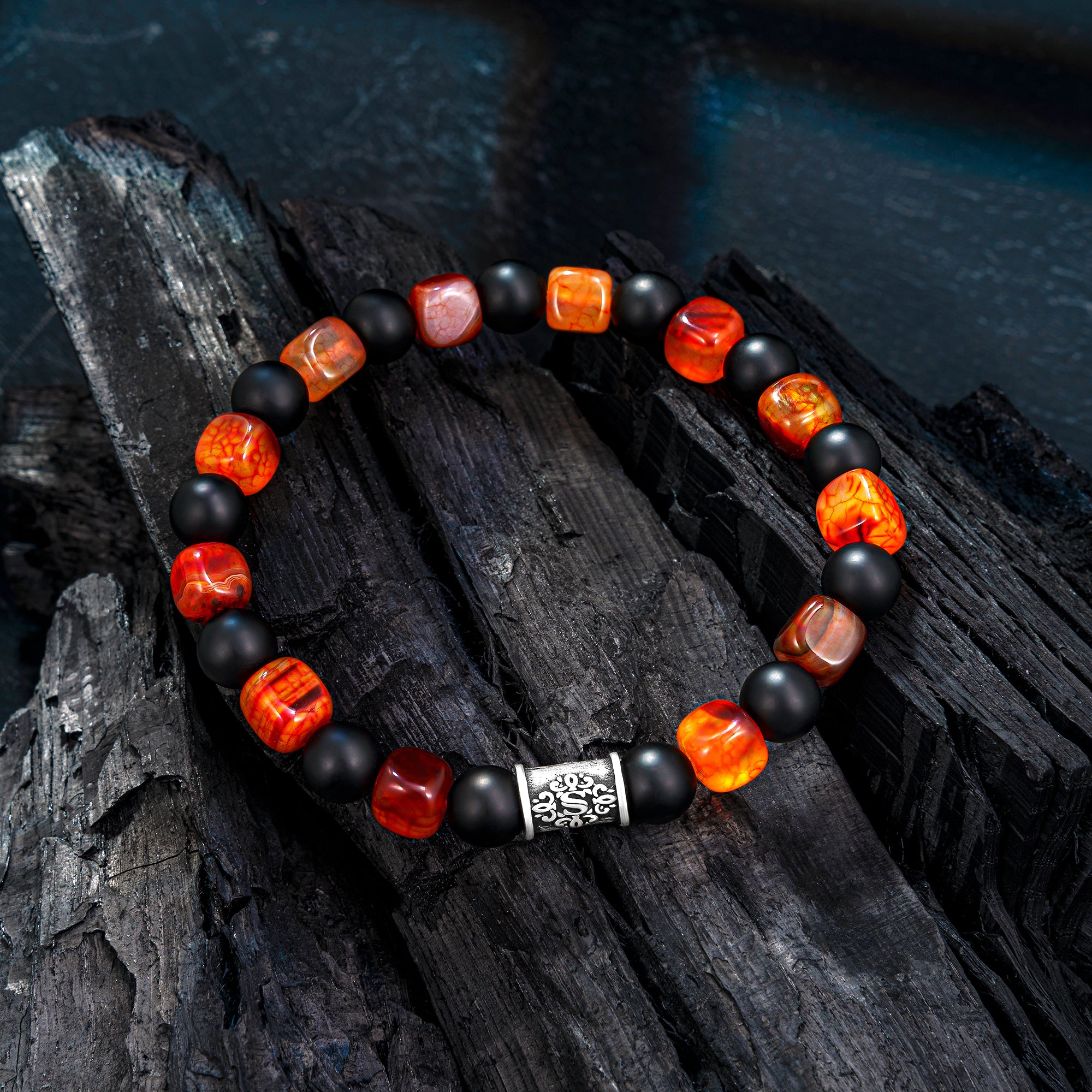 Perlenarmband Onyx Achat No.5