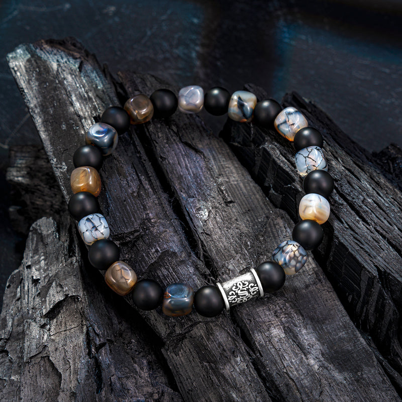 Perlenarmband Onyx Achat No.3