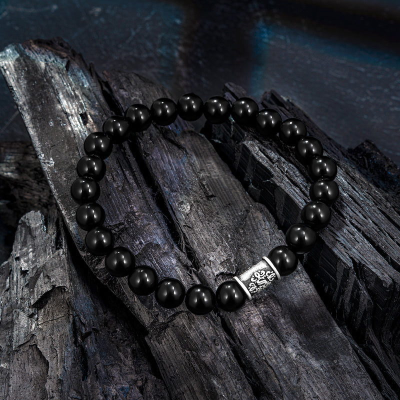 Perlenarmband Onyx glanz No.10