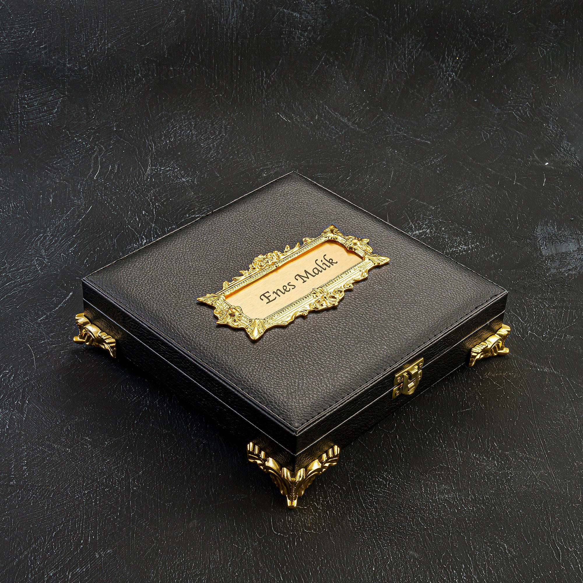 Tesbih / Gebetskette Geschenkset BLACK Medine Logo