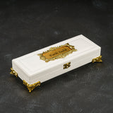 Tesbih Luxus Box Weiß / Creme Osmanli – Wunschtext und Rahmen gebetskette geschenkset allah zikir dua akik kehribar oltu tespih