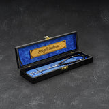 Tesbih mit Black / Blue New Box und Wunschtext geschenkset gebetskette hediye seti Kehribar ayetil kürsi ayet