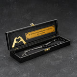 Tesbih mit Black New Box  - Love Hand Logo und Wunschtext  geschenkset gebetskette hediye seti Kehribar ayetil kürsi ayet